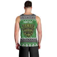 Personalized Anglesey Wales Christmas Men Tank Top Green Man Celtic Knot - Wonder Print Shop