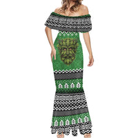 Personalized Anglesey Wales Christmas Mermaid Dress Green Man Celtic Knot - Wonder Print Shop