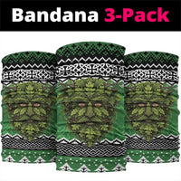 Personalized Anglesey Wales Christmas Neck Gaiter Green Man Celtic Knot - Wonder Print Shop