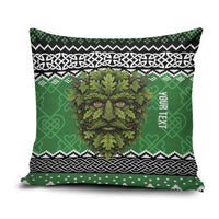 Personalized Anglesey Wales Christmas Pillow Cover Green Man Celtic Knot - Wonder Print Shop