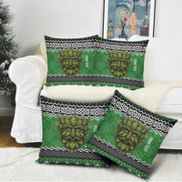 Personalized Anglesey Wales Christmas Pillow Cover Green Man Celtic Knot - Wonder Print Shop