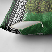 Personalized Anglesey Wales Christmas Pillow Cover Green Man Celtic Knot - Wonder Print Shop