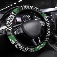Anglesey Wales Christmas Steering Wheel Cover Green Man Celtic Knot - Wonder Print Shop