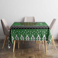 Personalized Anglesey Wales Christmas Tablecloth Green Man Celtic Knot - Wonder Print Shop