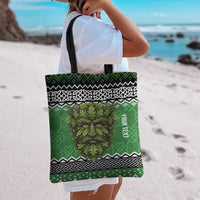 Personalized Anglesey Wales Christmas Tote Bag Green Man Celtic Knot - Wonder Print Shop