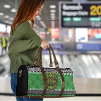 Personalized Anglesey Wales Christmas Travel Bag Green Man Celtic Knot - Wonder Print Shop