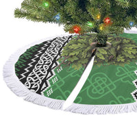 Personalized Anglesey Wales Christmas Tree Skirt Green Man Celtic Knot - Wonder Print Shop