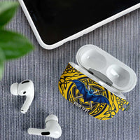 Personalized Brecknockshire Wales AirPods Case Welsh Celtic Bat And Swords Design - Wonder Print Shop