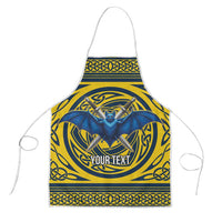 Personalized Brecknockshire Wales Apron Welsh Celtic Bat And Swords Design - Wonder Print Shop