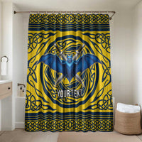 Personalized Brecknockshire Wales Bathroom Set Welsh Celtic Bat And Swords Design - Wonder Print Shop