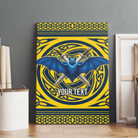 Personalized Brecknockshire Wales Canvas Wall Art Welsh Celtic Bat And Swords Design - Wonder Print Shop