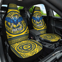 Personalized Brecknockshire Wales Car Seat Cover Welsh Celtic Bat And Swords Design - Wonder Print Shop