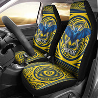 Personalized Brecknockshire Wales Car Seat Cover Welsh Celtic Bat And Swords Design - Wonder Print Shop