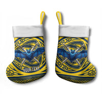 Personalized Brecknockshire Wales Christmas Stocking Welsh Celtic Bat And Swords Design - Wonder Print Shop
