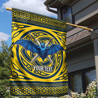 Personalized Brecknockshire Wales Garden Flag Welsh Celtic Bat And Swords Design - Wonder Print Shop