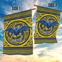 Personalized Brecknockshire Wales Garden Flag Welsh Celtic Bat And Swords Design - Wonder Print Shop