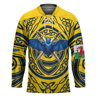Personalized Brecknockshire Wales Hockey Jersey Welsh Celtic Bat And Swords Design - Wonder Print Shop