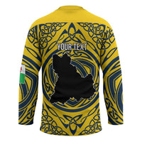 Personalized Brecknockshire Wales Hockey Jersey Welsh Celtic Bat And Swords Design - Wonder Print Shop
