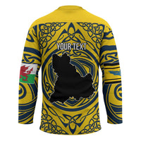 Personalized Brecknockshire Wales Hockey Jersey Welsh Celtic Bat And Swords Design - Wonder Print Shop