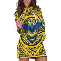 Personalized Brecknockshire Wales Hoodie Dress Welsh Celtic Bat And Swords Design - Wonder Print Shop