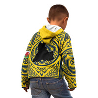 Personalized Brecknockshire Wales Kid Hoodie Welsh Celtic Bat And Swords Design - Wonder Print Shop