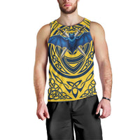 Personalized Brecknockshire Wales Men Tank Top Welsh Celtic Bat And Swords Design - Wonder Print Shop