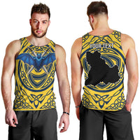Personalized Brecknockshire Wales Men Tank Top Welsh Celtic Bat And Swords Design - Wonder Print Shop