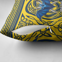 Personalized Brecknockshire Wales Pillow Cover Welsh Celtic Bat And Swords Design - Wonder Print Shop