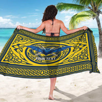 Personalized Brecknockshire Wales Sarong Welsh Celtic Bat And Swords Design - Wonder Print Shop