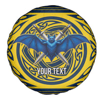Personalized Brecknockshire Wales Spare Tire Cover Welsh Celtic Bat And Swords Design - Wonder Print Shop