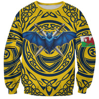 Personalized Brecknockshire Wales Sweatshirt Welsh Celtic Bat And Swords Design - Wonder Print Shop