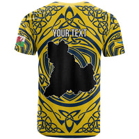 Personalized Brecknockshire Wales T Shirt Welsh Celtic Bat And Swords Design - Wonder Print Shop