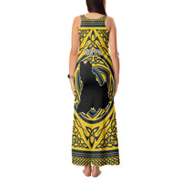 Personalized Brecknockshire Wales Tank Maxi Dress Welsh Celtic Bat And Swords Design - Wonder Print Shop