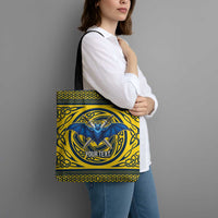 Personalized Brecknockshire Wales Tote Bag Welsh Celtic Bat And Swords Design - Wonder Print Shop