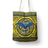 Personalized Brecknockshire Wales Tote Bag Welsh Celtic Bat And Swords Design - Wonder Print Shop