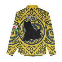 Personalized Brecknockshire Wales Women Casual Shirt Welsh Celtic Bat And Swords Design - Wonder Print Shop