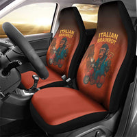 Italian Brainrot Meme Car Seat Cover Chaotic Chimp Mobster Vespa Ride - Wonder Print Shop