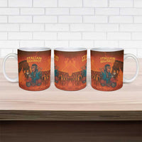 Italian Brainrot Meme Ceramic Mug Chaotic Chimp Mobster Vespa Ride - Wonder Print Shop