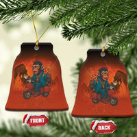 Italian Brainrot Meme Ceramic Ornament Chaotic Chimp Mobster Vespa Ride - Wonder Print Shop