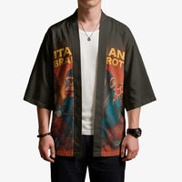 Italian Brainrot Meme Kimono Chaotic Chimp Mobster Vespa Ride - Wonder Print Shop