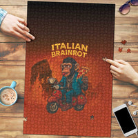 Italian Brainrot Meme Puzzle Chaotic Chimp Mobster Vespa Ride - Wonder Print Shop