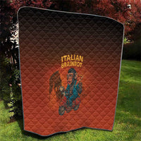 Italian Brainrot Meme Quilt Chaotic Chimp Mobster Vespa Ride - Wonder Print Shop