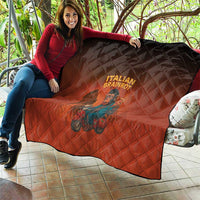 Italian Brainrot Meme Quilt Chaotic Chimp Mobster Vespa Ride - Wonder Print Shop