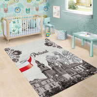 Poland Eagle Heritage Area Rug Wawel Castle Polish Wycinanki Folk Pattern - Wonder Print Shop