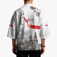 Poland Eagle Heritage Kimono Wawel Castle Polish Wycinanki Folk Pattern - Wonder Print Shop