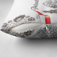 Poland Eagle Heritage Pillow Cover Wawel Castle Polish Wycinanki Folk Pattern - Wonder Print Shop