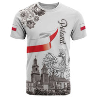 Poland Eagle Heritage T Shirt Wawel Castle Polish Wycinanki Folk Pattern - Wonder Print Shop
