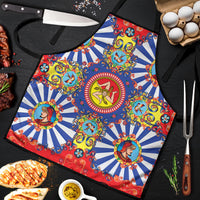 Carretto Siciliano Folk Art Apron Trinacria Symbol Italian Pattern