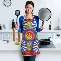 Carretto Siciliano Folk Art Apron Trinacria Symbol Italian Pattern