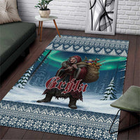 Iceland Christmas Area Rug Icelandic Gryla Evil Mother of Yule Lads - Wonder Print Shop